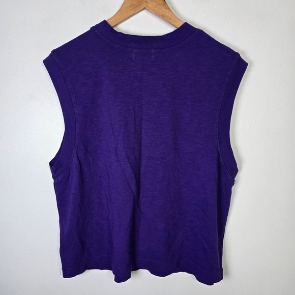 Cotton Citizen Muscle Tank Top Women's M Purple Sleeveless‎ Made in USA - Picture 2 of 5